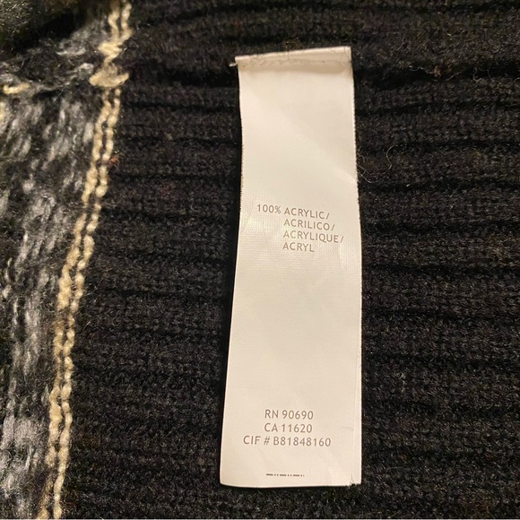 Kensie Shawl Collar Fair Isle Nomad Blanket Sweater Cardigan Size XS - Picture 5 of 8